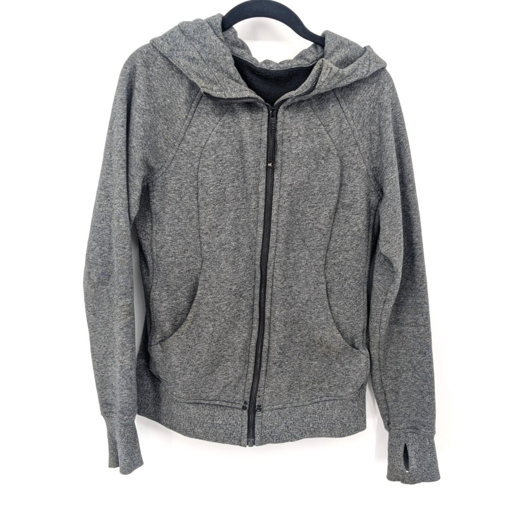 Lululemon Jacket Womens 6 Gray Full Zip‎ Scuba Hoodie Athleisure Active Casual